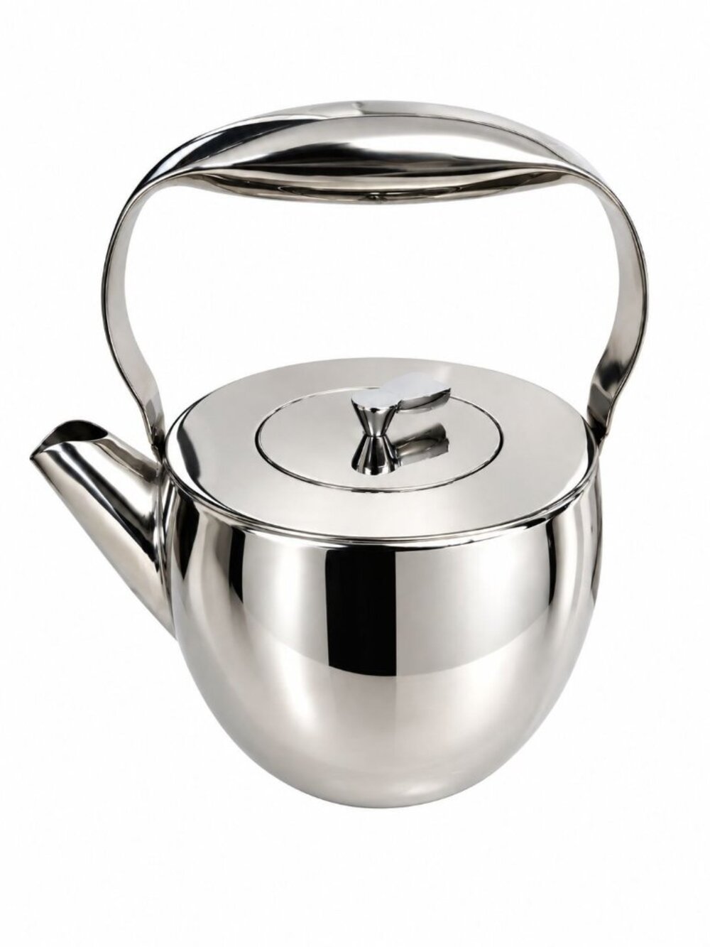 Vintage 1980s Bodum Naoko Stainless Steel Teapot Carsten Jorgensen Infuser